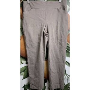Chicos 1.5 Medium 10 Perfect Stretch Pull on Pants Brown